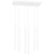 minimalistische hanglamp Longo Wit 6-lichts