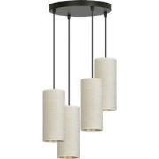 retro hanglamp Rizzo Zwart 4-lichts  - Øcm