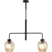 moderne hanglamp Martino Zwart 2-lichts