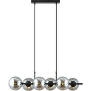 moderne hanglamp Bernardi Zwart 6-lichts