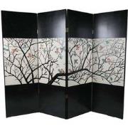 Fine Asianliving Chinese Room Divider Handcarved Birds