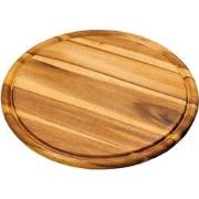 FSC® Acazia houten Vleesbord Ø30 Cm - Acazia Hout - Vlees plaat - Vlee...