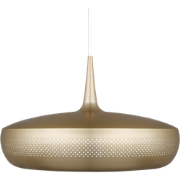 Clava Dine hanglamp brushed brass - met koordset wit - Ø 43 cm