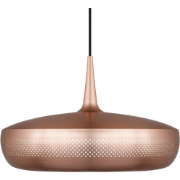 Clava Dine hanglamp brushed copper - met koordset zwart - Ø 43 cm