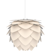 Aluvia Mini hanglamp pearl white - met koordset wit - Ø 40 cm