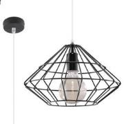 Industriële hanglamp Jensen Zwart