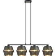 moderne hanglamp Bellini Zwart 4-lichts