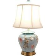 Fine Asianliving Chinese tafellamp Porselein Turquoise Handbeschilderd