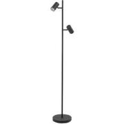 Landelijke Metalen Highlight Burgos GU10 Vloerlamp - Zwart