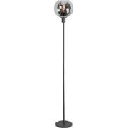 Landelijke Glazen Highlight Fantasy Globe E27 Vloerlamp - Zwart