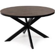 Stalux - Eettafel Daan - 135 cm Bruin Lederlook