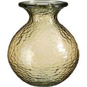 Mica Decorations Verdal Vaas - 29x29x33 cm - Glas - Donkergeel