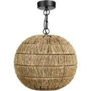 Mica Decorations Hanglamp Bono - 34x34x35 cm - Jute - Bruin