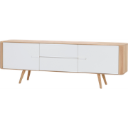 Ena sideboard houten dressoir whitewash - 180 cm