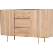 Fawn dresser houten ladekast whitewash - 180 x 110 cm