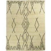 HSM Collection-Vloerkleed Dubbel Ruit -160x230-Zwart/Wit-Katoen