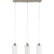 Light&living Hanglamp 3L 65x12x18,5 cm VANCOUVER nik. satijn-glas