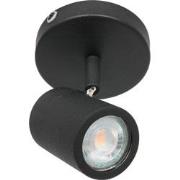 Mexlite spots Upround led - zwart - metaal - 10 cm - GU10 fitting - 24...