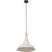 Anne Lighting hanglamp Marrakesch - wit - stof - 50 cm - E27 fitting -...