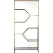 Light&living Kast open 100x34x214 cm AINO glas smoke+antiek brons