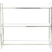 Light&living Kast open 3L 100x40x90 cm MARIKI glas helder+nikkel