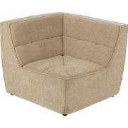 J-line - HoekFauteuil Grid Populierenhout/mousse Donker Beige - 98x98x...