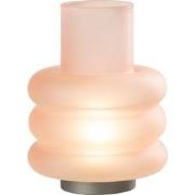 J-line - Ledlamp Ringen Glas Roze - 17x17x24cm