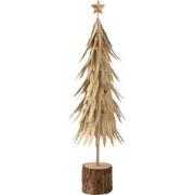 J-line - Kerstboom Metaal Glitter Goud Small - 16x16x57cm