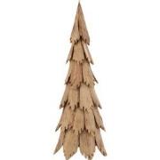 J-line - Kerstboom Stukken Hout Naturel Medium - 29x29x80cm