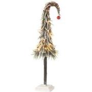 J-line - Kerstboom Muts+led Kunststof Sneeuw Groen/rood Large - 23x23x...