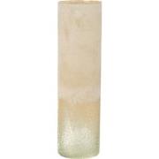 J-line - Vaas Cilinder Glas Beige Large - 11x11x41cm