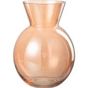 J-line - Vaas Lucy Glas Oranje Large - 20.5x20.5x28cm