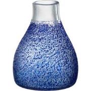 J-line - Vaas Santorini Glas Blauw Small - 17x17x22.5cm