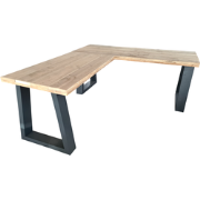 Wood4you - Hoekbureau - Vancouver steigerhout Antraciet