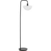 Light&living Vloerlamp 43x30x165 cm BAYLIE mat zwart+helder glas