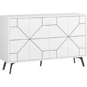 Buffet 4 deuren en versierde deuren L123 cm - Dune