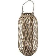 J-line - Lantaarn Willow Hout Grijs Small - 32x32x92cm