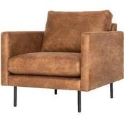 Fauteuil - Violet - leer Colorado cognac 03