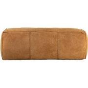 PTMD Poef Marieke - 120x40x40 cm - Suede - Bruin