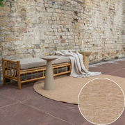 Rond Jute buitenkleed Naturel Uni - Rond 240 Ø - (L)