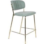 Counter Stool Jolien Gold/Light Green