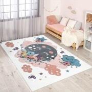 Tapijtenloods Vloerkleed Wolken Laagpolig Anime Kids Multi Creme- 120x...