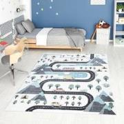 Tapijtenloods Vloerkleed Verkeer Laagpolig Anime Kids Creme- 120x170 C...