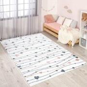 Tapijtenloods Vloerkleed Hartjes Laagpolig Anime Kids Creme- 140x200 C...