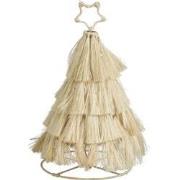 House of Seasons Kerstdecoratie Boom - H44 x Ø25 cm - Jute - Beige