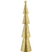 House of Seasons Kerstboom - L15 x B8 x H68 cm - Metaal - Goud