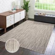 Tapijtenloods Vloerkleed Lindo Modern Effen Woonkamer Taupe Laagpolig-...