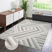 Tapijtenloods Vloerkleed Lindo Modern Woonkamer Beige Laagpolig- 200x2...