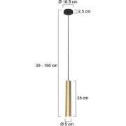 Steinhauer hanglamp Tubel - messing - metaal - 10,5 cm - GU10 fitting ...