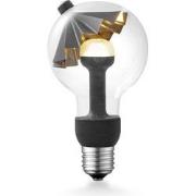 Design LED Lichtbron Move Me - Zwart/Goud - G80 Umbrella LED lamp - 8/...